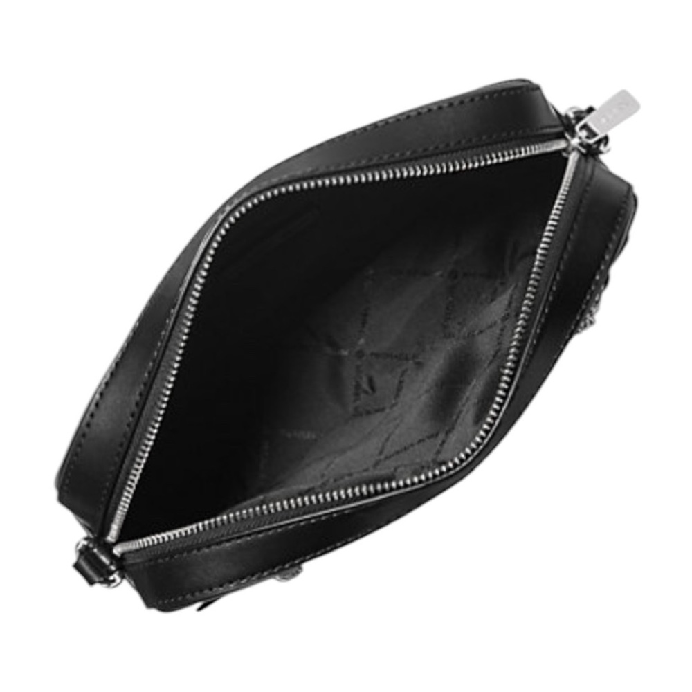 Michael Kors NWT Black and Gray Signature Ombré Jet Set Convertible Crossbody - Picture 3 of 11